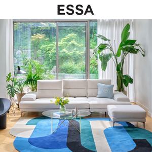 아르떼 4인 스윙기능 크라비츠 패브릭 소파+스툴