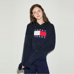 타미진스 브이넥 센터 플래그 스웨터 (T32E6KTO11TWT1C1G)