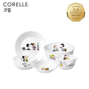 스누피더홈 한국형 1인 5P 원형 면기홈세트