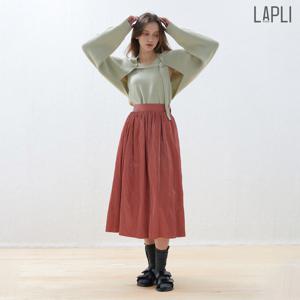 [최초가 169000원] 링클 레더 풀스커트_LWSKF323005