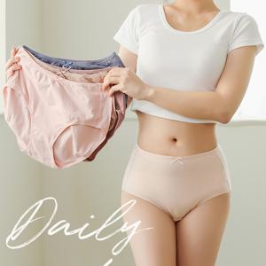 빅사이즈 면스판 여성 맥시 삼각 요일 팬티 5매 세트