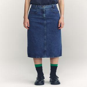 헤지스 여성 [[24FW]] HSSK4C782B2 [반값[데님] 블루 A라인 스커트