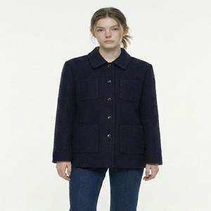 헤지스 여성 [[26SS]] HSJA6A102N2 [인기급상승] 부클레 블레이저 네이비