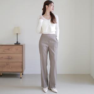 [CJ단독][109,000원]카사르 세미플레어 슬림팬츠 3종세트