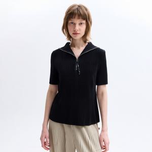 [최초가 129000원] 세일러카라 하프슬리브 티셔츠_LPTSS026005