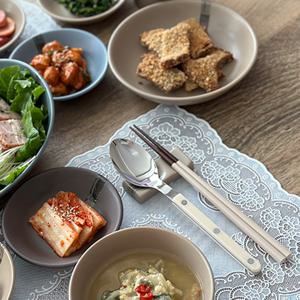 사브르 비스트로 한식세트 10color 샤이니 디너스푼+트위그 샌들젓가락