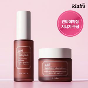 [2종SET] 클레어스 메이플 에너지 인퓨징 세럼+진액크림