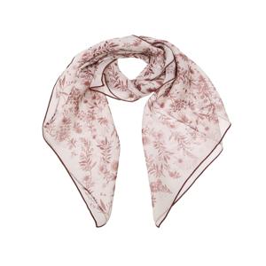 [인기스카프]HISC6E375D2_여성 뜨왈드주이 와인 플라워 사각 스카프