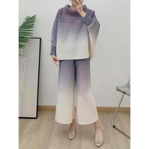 [하프클럽]  (88까지)플리츠로즈카라블라우스+팬츠SET