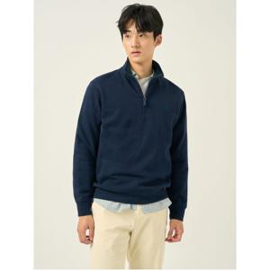 [정가 199,000원] 클래식 소프트 코튼 하프집업 티셔츠  네이비 (BC5941C21R)