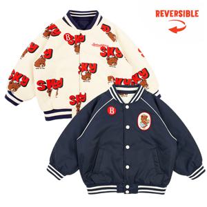 [키즈]올 오버 플레이 베어 리버시블 야구 재킷_BP53JP303
