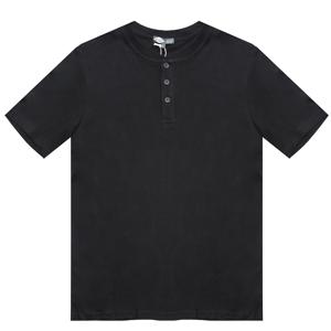 남성 블랙 헨리넥 반팔티셔츠_LCPM19-264
