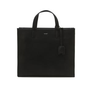 [LUKE][노트북수납] 루크 블랙 소가죽 세로형 토트백 JUBA6E631