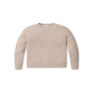 남성 케이블 라운드넥 긴팔 스웨터 EPE4ER1250