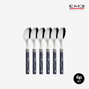 [EME] 보헴 커피스푼 6p 세트 (마블블랙)