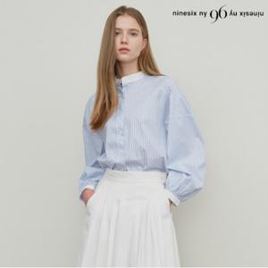 정상가:89,000원 | 라운드 스트라이프 블라우스 (NP1BA007L0)