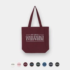 지오다노 남여 공용 그래픽 프린트 레터링 코튼 면100% 에코백 445901