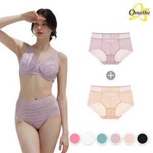 ABCDE빅컵 프리미엄 에어글램 팬티 1+1 2종/컬러택일