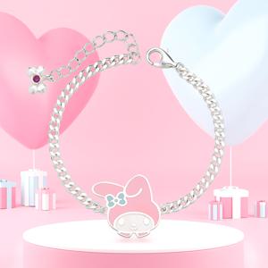 [각인상품]  헬로키티주얼리 마이멜로디 에나멜 미아방지 팔찌 MMSBR389