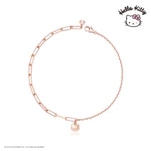 헬로키티주얼리 실버 시그니처 포인트 반반 발찌 HLSBF312-P