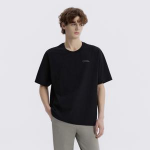 N265UTS909 26SS 세미오버핏 수피마 반팔 티셔츠 BLACK