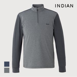 [INDIAN] 하프집업 솔리드 티셔츠_MITAL3S1231