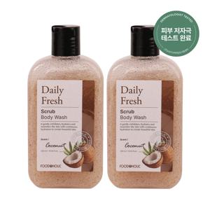 1+1  데일리 프레시 스크럽 바디워시 코코넛 300ml /촉촉한 저자극 각질케어