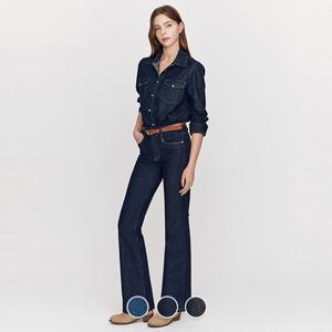 여성 봄 간절기 스판 플레어핏 부츠컷 데님 팬츠 청바지 415931