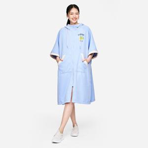 유니 집업 솔리드 판초 타월 아쿠아블루 (B5SUWPO241AQB)