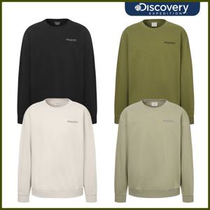 [디스커버리]25년신상 봄 가을 공용 빈티지 워싱 스몰로고 맨투맨 DXMT3A051