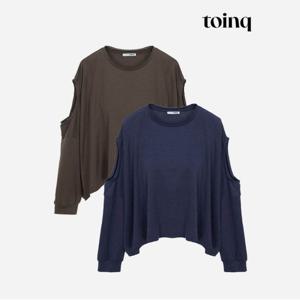 [toinq] 어깨트임 티셔츠(T239MTS904W)