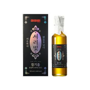 이이가 서리빛 참기름180ml(국산 통깨 100%)