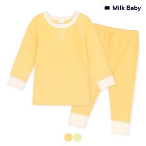 심플 배색스티치 유아실내복 아기내의