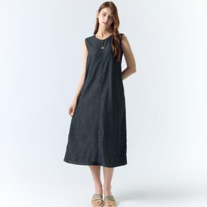 [최초가 99000원] [55~88] 슬리브리스 썸머 데님 원피스