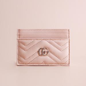 MUST IT_ 마틀라세 여성 카드홀더 핑크베이지 라이트골드 443127 AAFAX 5753