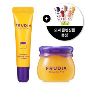블루베리 고보습 각질제거 허니 립밤 더블 세트(단지+튜브)(+모찌폼 1개)
