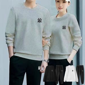 [상하세트] 여성 남성 FW 공용 레터링 긴팔+긴바지 트레이닝복세트 3컬러