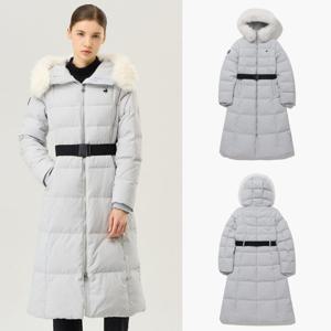 르꼬끄 [택가 499000원]여성 밍크퍼 구스 롱다운 QP422ODJN2_LGR