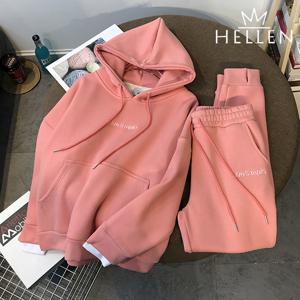 [하프클럽]  후드 맨투맨 트레이닝 셋업 기모 안감 겨울 추리닝 세트 스토추리닝SET H-466