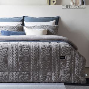 [하프클럽] (컬러/사이즈선택)  단잠 케이블니트 극세사 침구세트