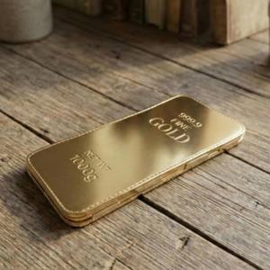 선물 돈들어오는 지갑 골드바 모양 황금색 현금 선물 돈 클립 현금 용돈 봉