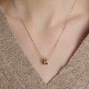 트리플 실버(P) 컷아웃 목걸이 S HL3N61300P9450