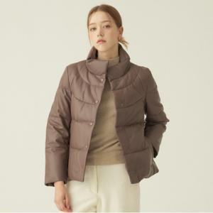 [S사이즈한정][최초가429,000]램스킨 퀼팅 구스다운 패딩 자켓_KSPD240801