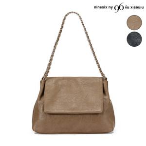 정상가:79,000원｜체인 스퀘어 레더 미니 플랩 백 (NO3BG002L0)