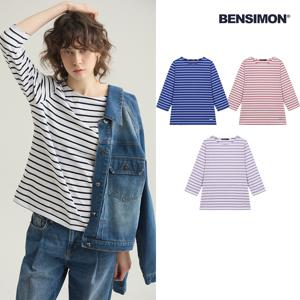 [최초가 99,900원] 여성 스트라이프 간절기 티셔츠 4종 택1