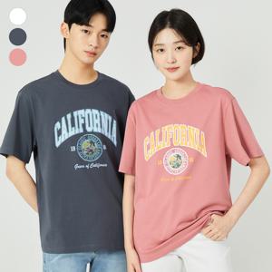 [ON] 유니 세미오버핏 빈티지 로고 반팔티 NP2KE409