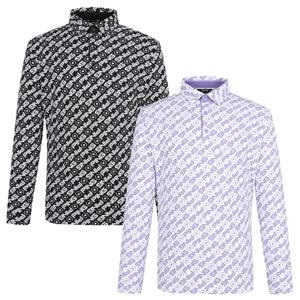 [핑골프] 남성 로고 패턴 티셔츠 111D3TO203