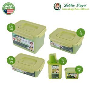 김치통 그린 3종+잡곡통 2종 (행사)