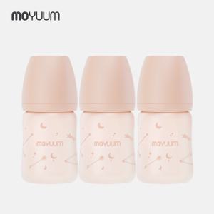 실리콘코팅 노꼭지 유리젖병 150ml 트리플팩 - 트윙클 에디션