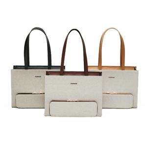 포모드 캔버스 쇼퍼백